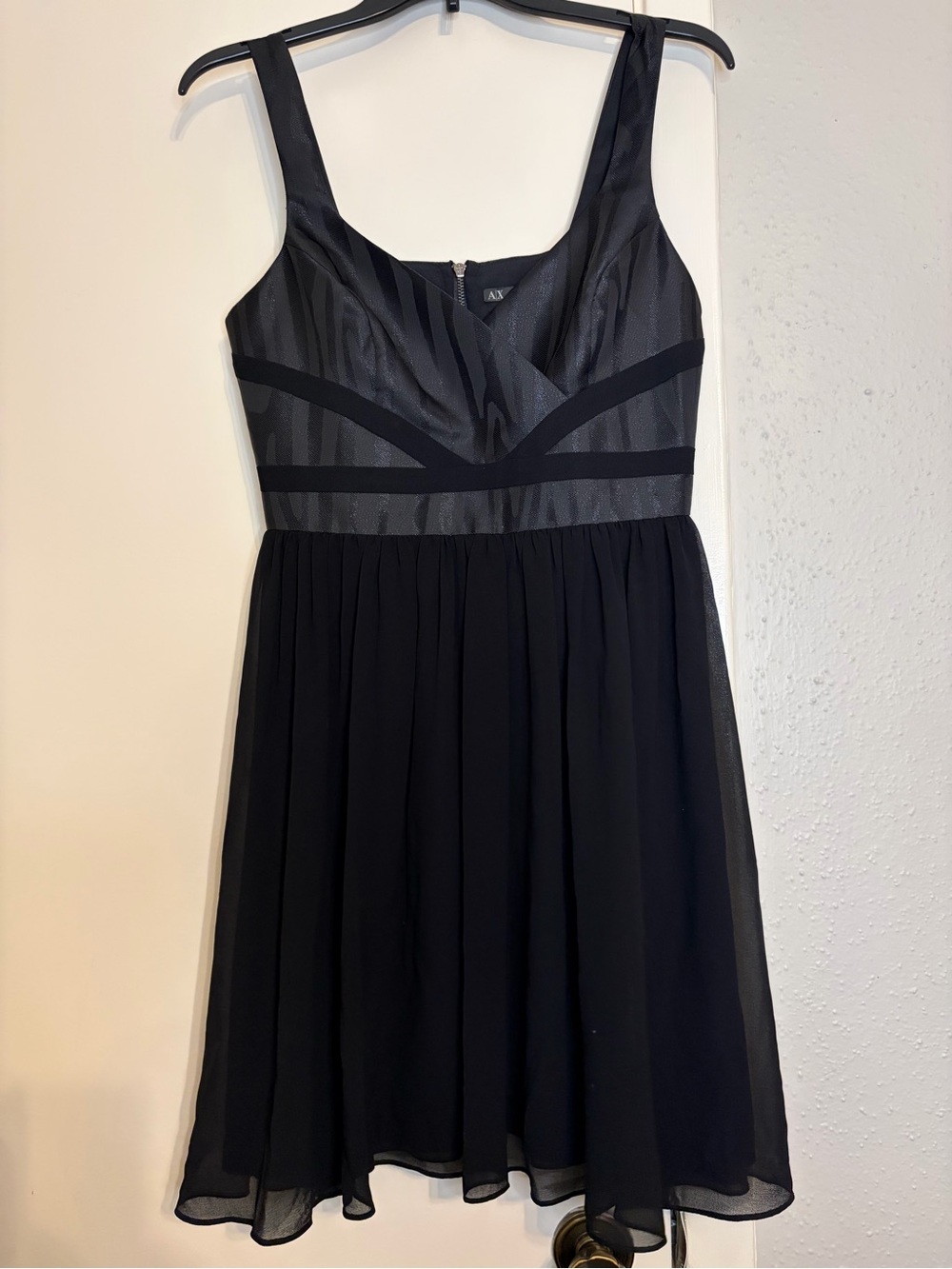 Armani Exchange Black Cocktail Dress